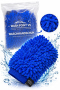 Waschhandschuh Blau